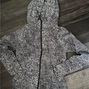 Lululemon Black and White Animal Patterned Hoodie